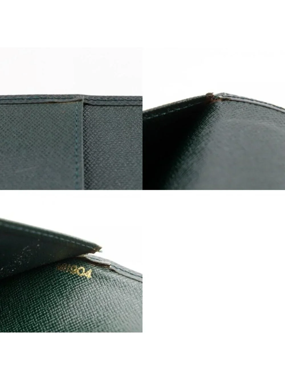 Louis Vuitton Agenda Bureau Notebook Cover Taiga Epi Sear Dark Green